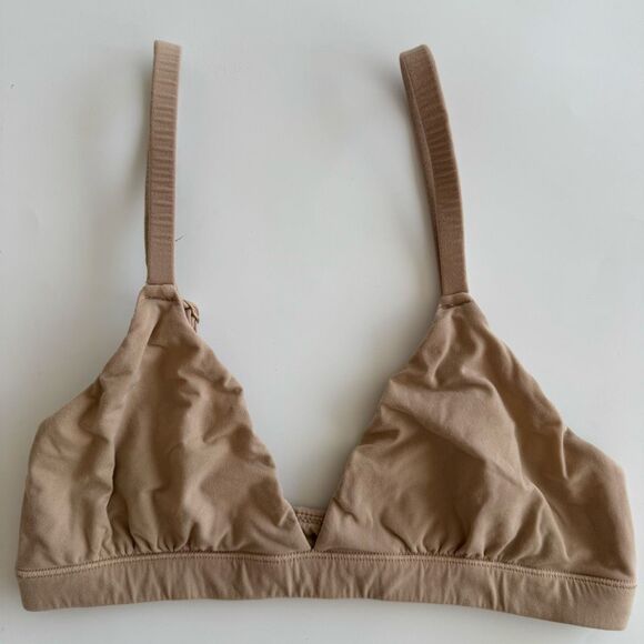 Skims Wear Everywhere Fits Everyone Nude Triangle Ochre Bra Bralette Size XS - Picture 1 of 4